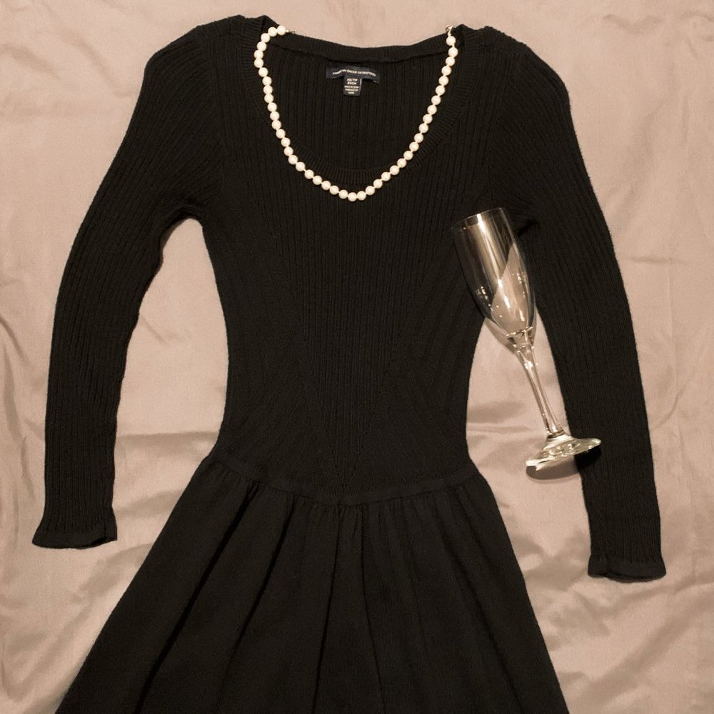 American Eagle Outfitters Black Sweater Dress